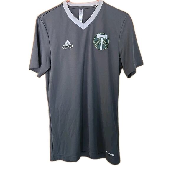Adidas Men's Small Portland Timbers Soccer Jersey MLS Team Shirt Grey 2023 - Picture 1 of 6